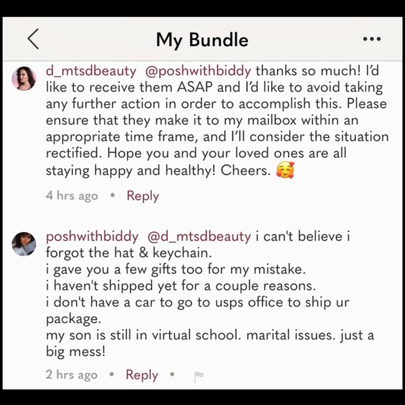 ⚠️⚠️@poshwithbiddy⚠️TRADE SCAMMER⚠️WARNING⚠️⚠️ - Picture 3 of 7